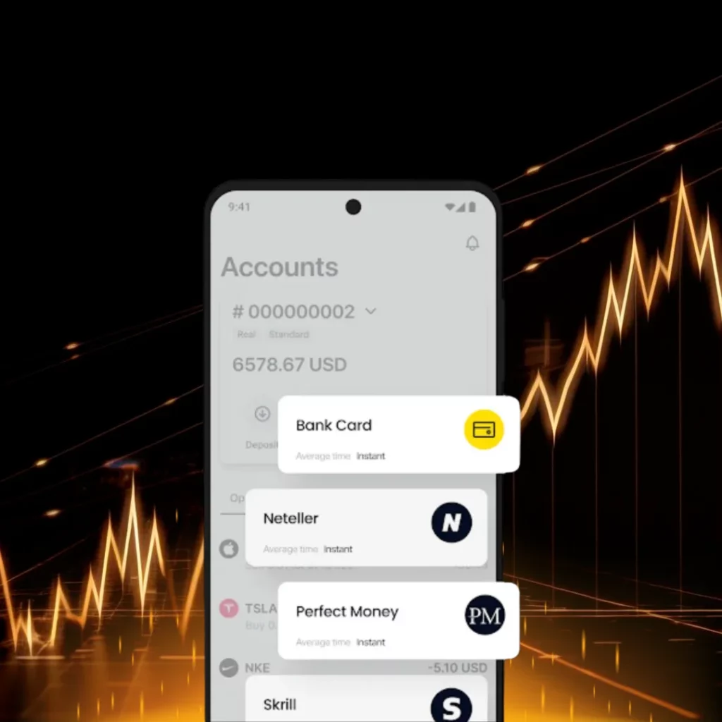 Withdrawing funds via the Exness Go app
